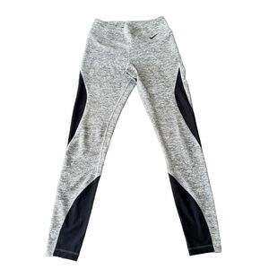 Nike Leggings Womens Size Small Grey Black Panels Athletic Wear Stretch Modern